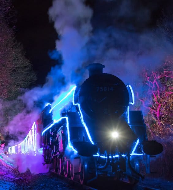 Christmas Train of Lights, a christmas event in Dartmoor